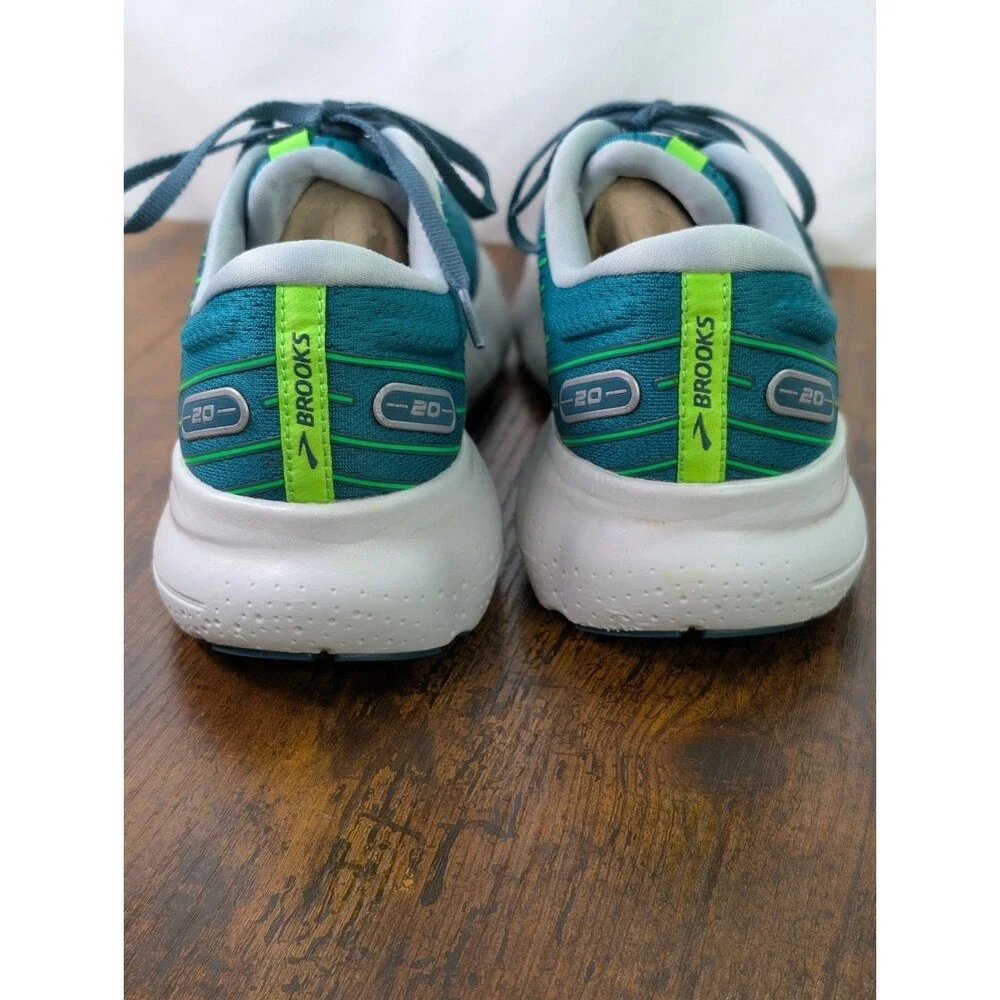 Brooks Men’s Running Shoes Glycerin 20 Size 9D Kayaking/Heron/Green Gecko - Picture 8 of 13